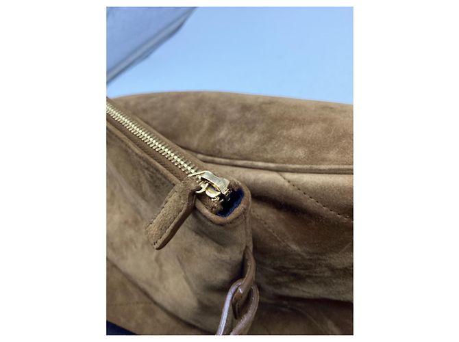Autre Marque Borsa a secchiello Saint Laurent Niki in camoscio marrone - vista 12