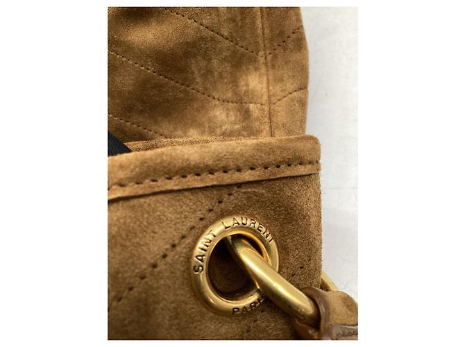Autre Marque Borsa a secchiello Saint Laurent Niki in camoscio marrone - vista 13