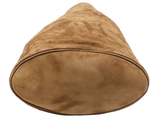 Autre Marque Borsa a secchiello Saint Laurent Niki in camoscio marrone - vista 5