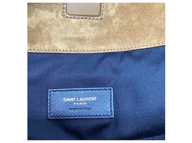 Autre Marque Borsa a secchiello Saint Laurent Niki in camoscio marrone - vista 7