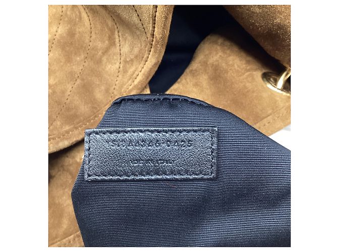 Autre Marque Borsa a secchiello Saint Laurent Niki in camoscio marrone - vista 8