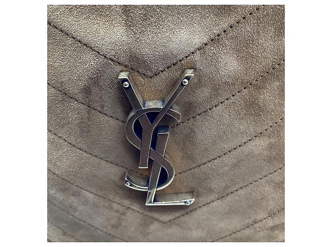 Autre Marque Borsa a secchiello Saint Laurent Niki in camoscio marrone - vista 9