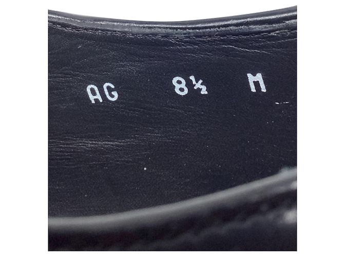 Salvatore Ferragamo Ferragamo Festo Wing-Tip Oxfords in pelle di vitello nera Nero - vista 7