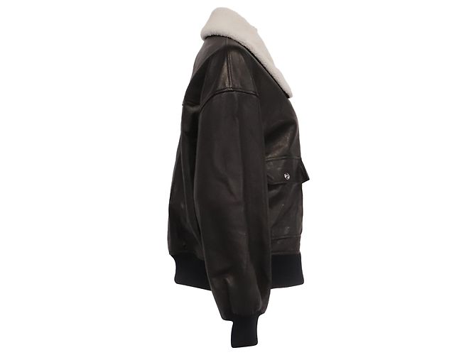 Khaite Shellar Jacke aus schwarzem Leder - Ansicht 3