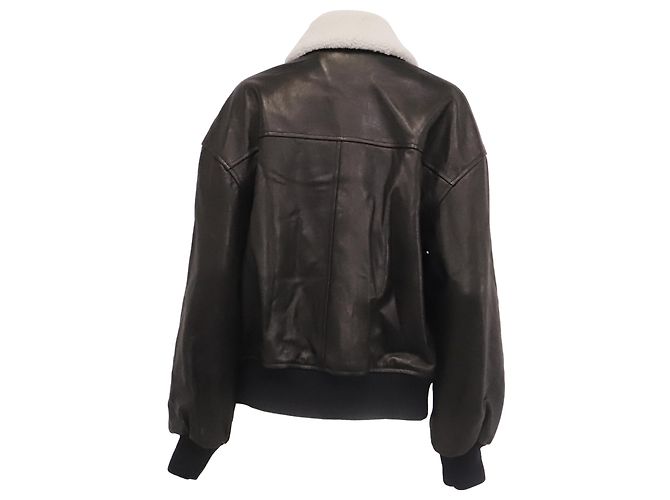 Khaite Shellar Jacke aus schwarzem Leder - Ansicht 4