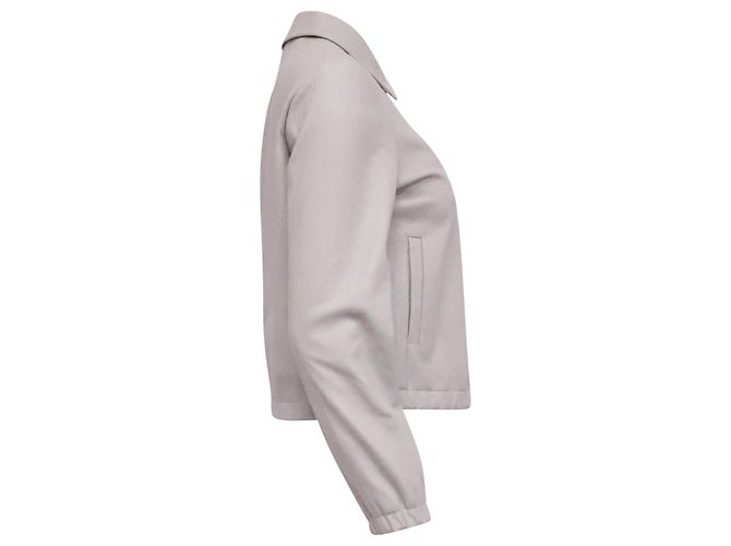 Theory Blouson-Jacke aus grauem Polyester - Ansicht 3