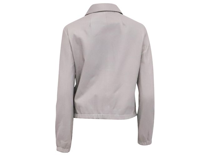 Theory Blouson-Jacke aus grauem Polyester - Ansicht 4