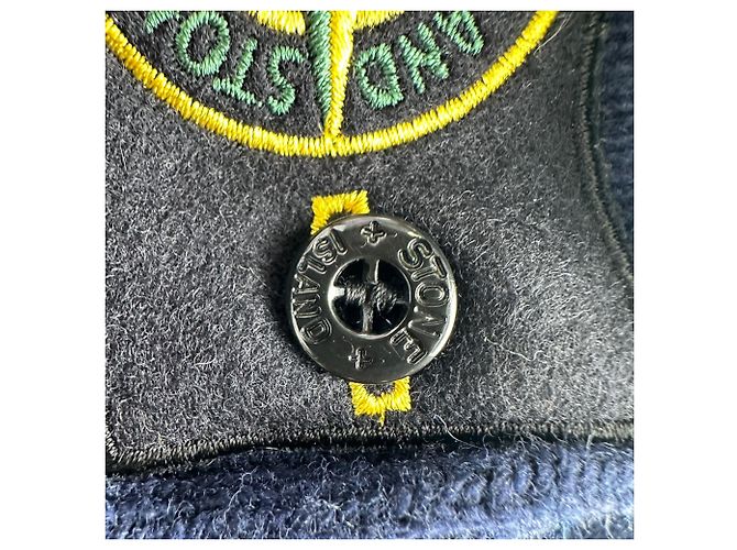 Stone Island Rundhals-Strickpullover aus navyblauer Wolle Marineblau - Ansicht 6