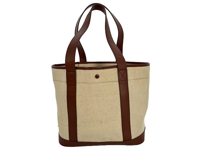 Apc Borsa Tote A.P.C. Hélène in tela di juta beige - vista 2