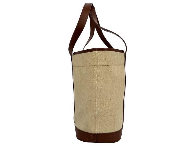 Apc Borsa Tote A.P.C. Hélène in tela di juta beige - vista 3