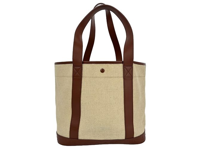 Apc Borsa Tote A.P.C. Hélène in tela di juta beige - vista 4