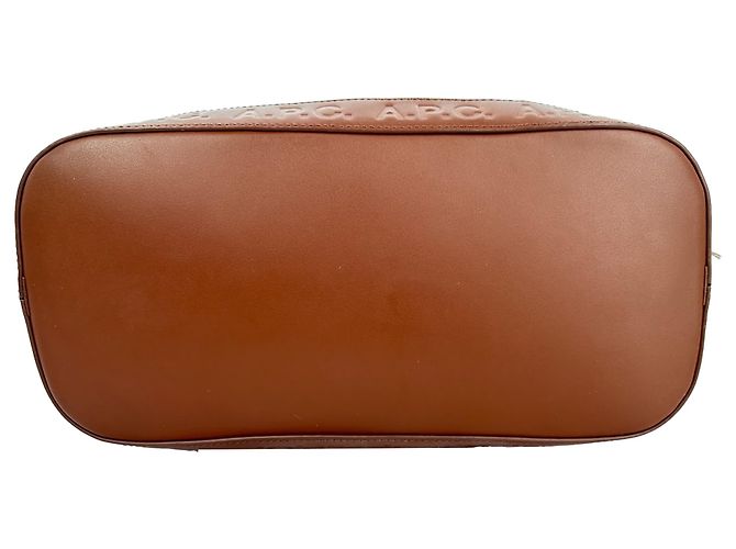 Apc Borsa Tote A.P.C. Hélène in tela di juta beige - vista 6