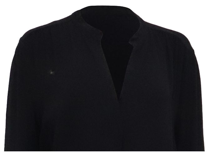 Autre Marque Robe chemise ceinturée Hugo Boss Dibanorah en viscose noire - vue 2
