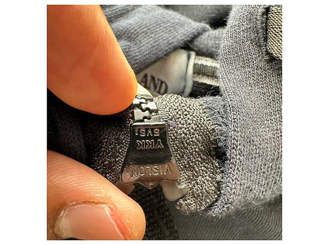 Felpa con cappuccio e zip Stone Island in cotone nero - vista 7