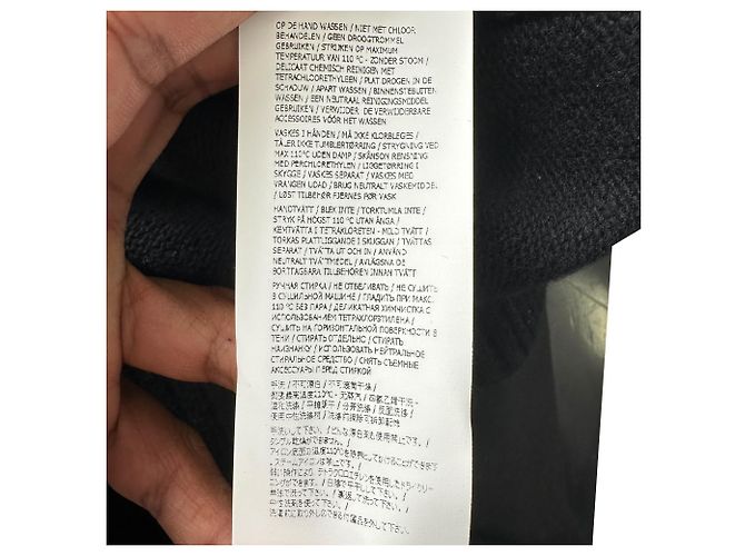 Stone Island Rundhals-Strickpullover aus schwarzer Wolle - Ansicht 11
