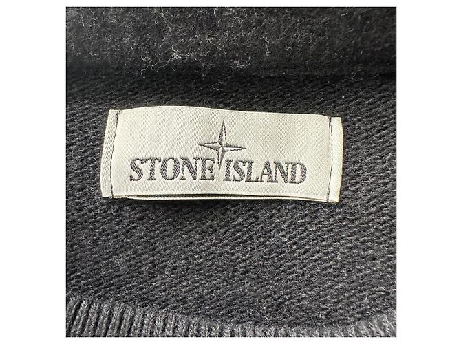Stone Island Rundhals-Strickpullover aus schwarzer Wolle - Ansicht 5