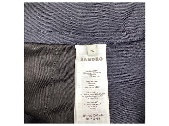 Pantalones Cargo de Twill Sandro en Poliéster Negro - vista 5