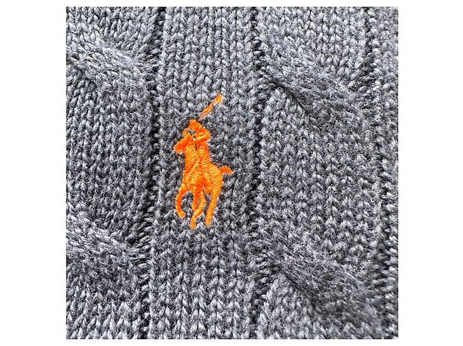 Polo Ralph Lauren Strickpullover mit Zopfmuster aus baumwolle in navy blue Blau Marineblau - Ansicht 3