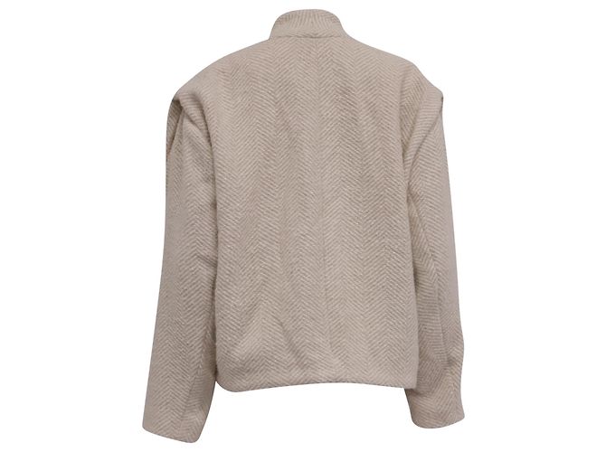Isabel Marant Étoile Drogo Jacket in Cream Wool White - view 4