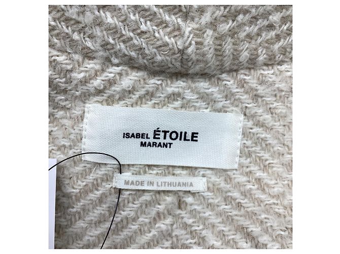 Isabel Marant Étoile Drogo Jacket in Cream Wool White - view 6