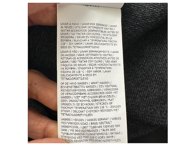 Stone Island Strickpullover mit halbem Reißverschluss aus dunkelgrauer Wolle - Ansicht 11