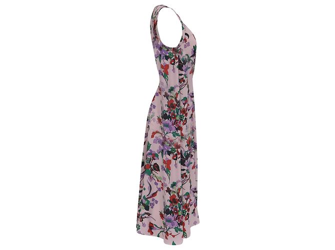 Kate Spade Maxikleid mit Blumenprint aus rosa Polyester - Ansicht 3