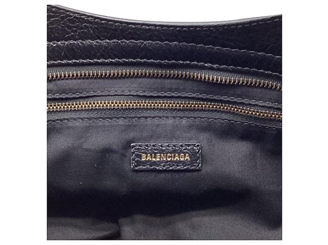 Borsa Balenciaga Medium City Graffiti in pelle d'agnello nera Nero - vista 10