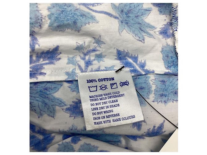 Autre Marque Mini abito Martha da donna Pink City Prints in cotone blu Blu chiaro - vista 6