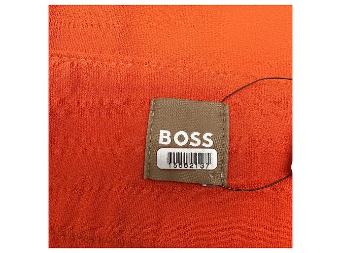 Autre Marque Hugo Boss Hose aus orangefarbenem Acetat Koralle - Ansicht 6