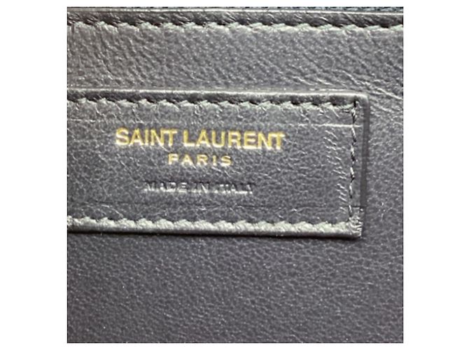 Autre Marque Borsa Satchel Saint Laurent Monogram All-Over Logo in tela nylon Camel Brown Giallo Cammello - vista 11