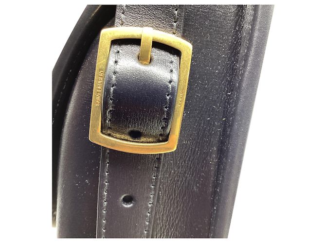 Autre Marque Borsa Satchel Saint Laurent Monogram All-Over Logo in tela nylon Camel Brown Giallo Cammello - vista 13