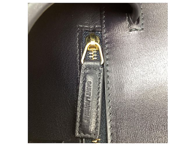 Autre Marque Borsa Satchel Saint Laurent Monogram All-Over Logo in tela nylon Camel Brown Giallo Cammello - vista 9