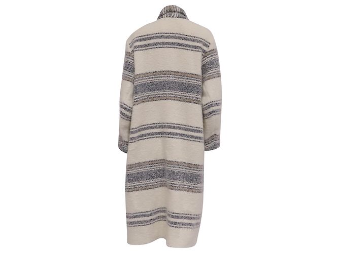 Abrigo Isabel Marant Etoile Faby en acrílico crema Blanco Crudo - vista 4