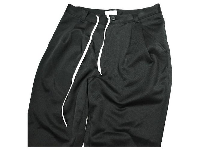 Autre Marque BED J.W. FORD 4tuck Track Pants Polyesterhose Schwarz - Ansicht 3