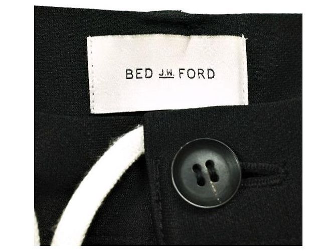 Autre Marque BED J.W. FORD 4tuck Track Pants Polyesterhose Schwarz - Ansicht 7