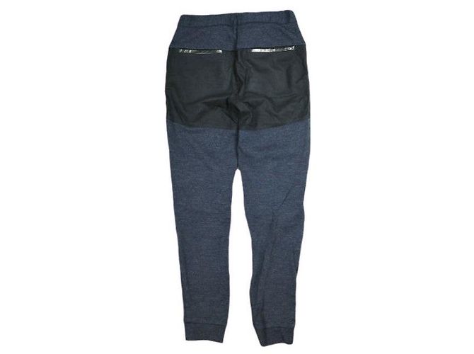 Autre Marque SUNSEA Micro Thermal Knit Wool Pants Blue Navy blue - view 2