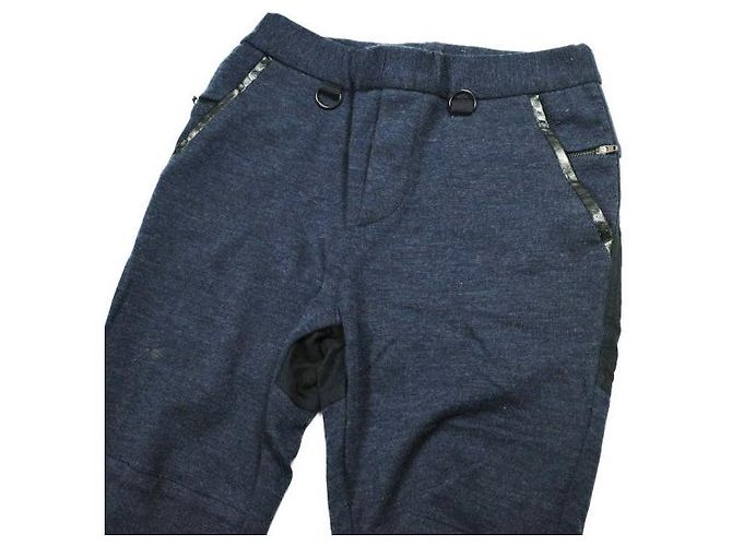 Autre Marque SUNSEA Micro Thermal Knit Wool Pants Blue Navy blue - view 5