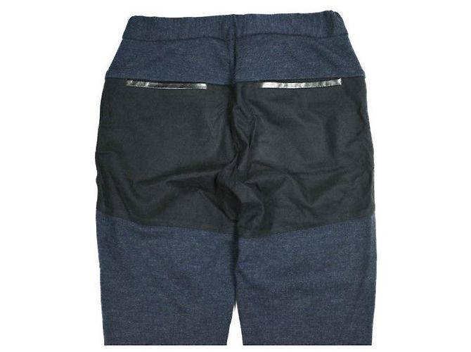 Autre Marque SUNSEA Micro Thermal Knit Wool Pants Blue Navy blue - view 6