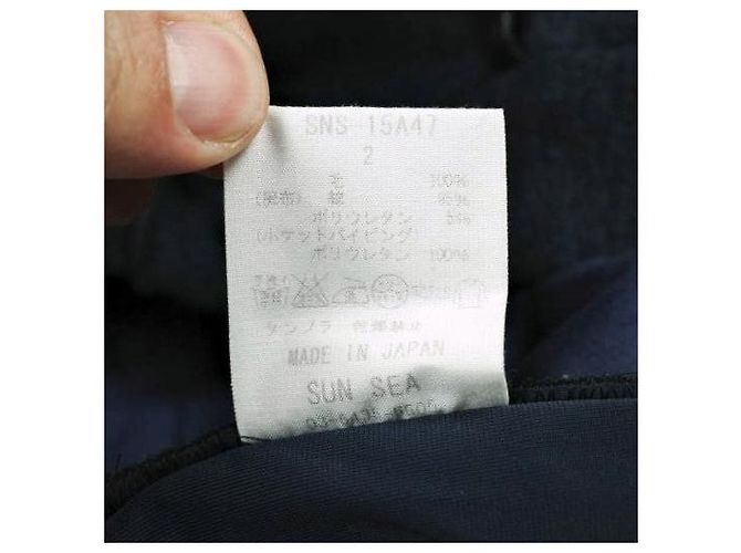 Autre Marque SUNSEA Micro Thermal Knit Wool Pants Blue Navy blue - view 8