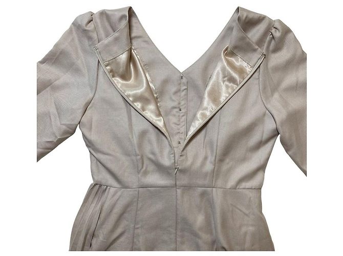 Autre Marque Abito plissé Rirandture Rosa Beige - vista 4