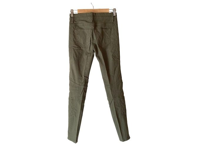 Autre Marque Pantaloni Diesel Stretch Biker Pants Verde - vista 2