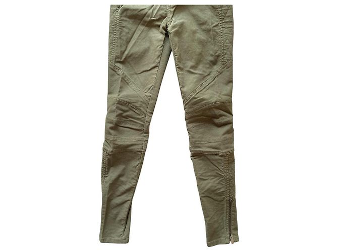 Autre Marque Pantaloni Diesel Stretch Biker Pants Verde - vista 3