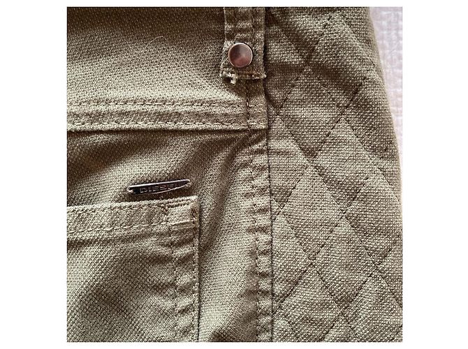 Autre Marque Pantaloni Diesel Stretch Biker Pants Verde - vista 5