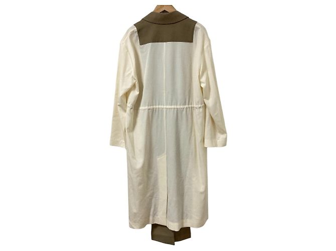 Loewe Bimaterial Long Coat Beige - view 2