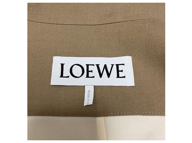 Loewe Bimaterial Long Coat Beige - view 7