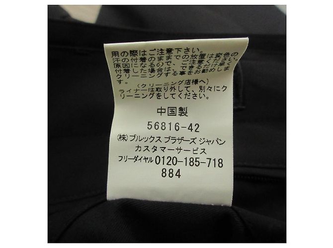 Autre Marque Cappotto lungo monopetto Brooks Brothers Nero - vista 9