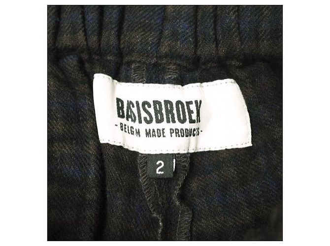 Autre Marque Pantalones de lana BASISBROEK Castaño - vista 3