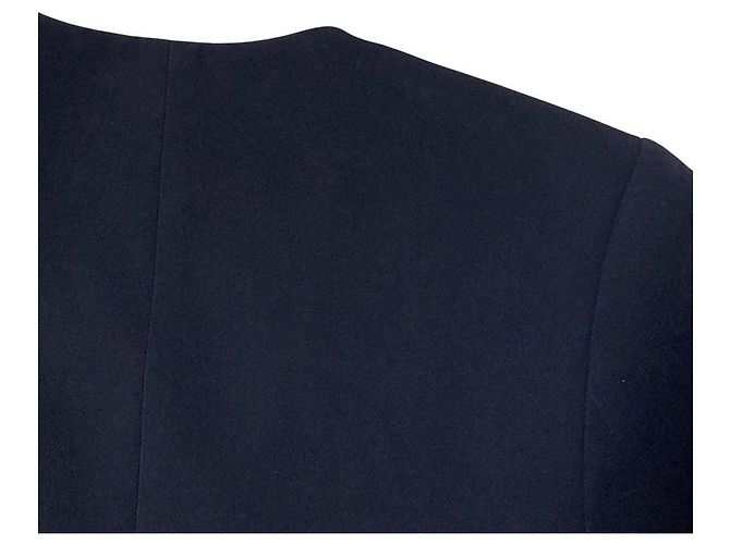 Theory CLASSIC CREPE Collarless Jacket Blue Navy blue - view 12