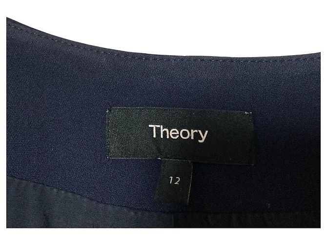 Theory CLASSIC CREPE Collarless Jacket Blue Navy blue - view 8