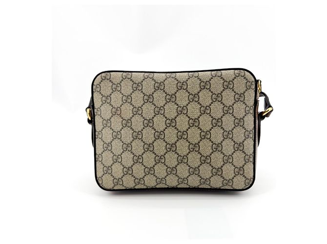 Gucci Horsebit 1955 Camera GG Coated Canvas with Leather Small Beige - vista 2